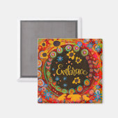 Aimant Fun Inspirational Daisies Inspirivity Embrasser (Recto/Verso)