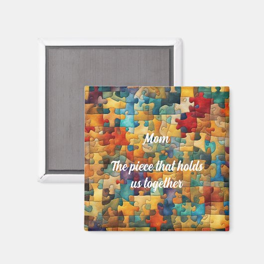Aimant Fun Jigsaw thème éditable (Recto/Verso)