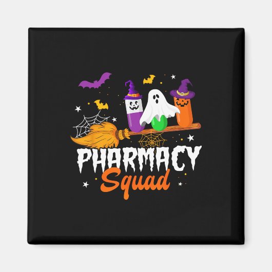 Aimant Fun Pills Pharmad Squad Pharmacist Technicien Hal (Devant)
