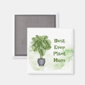 Aimant Fun Plante Maman Citer Houseplant Monstera (Recto/Verso)