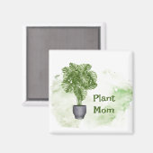 Aimant Fun Plante Maman Citer Houseplant Monstera (Recto/Verso)