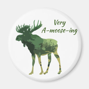 Aimant Fun Quote Find this Amoosing Moose 