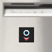 Aimant Fun Scanner Monster Eyeball Face Facile Halloween (In Situ (Lave-vaisselle))