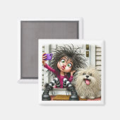 Aimant "Fun Selfie sauvage - Magnet" (Recto/Verso)