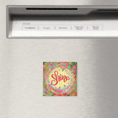 Aimant Fun Shine Floral Whimsical Inspirationnel (In Situ (Lave-vaisselle))