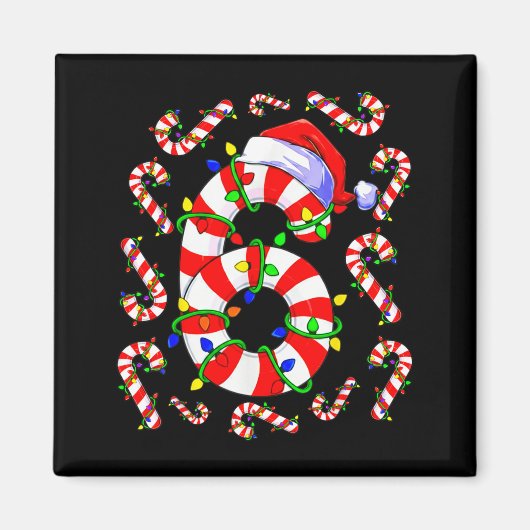 Aimant Fun Six Seven 6 7 Meme Design Couples Christmas Ca (Devant)