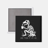 Aimant Fun Skeleton Dinosaure Costume Goth Hommes Femmes  (Recto/Verso)