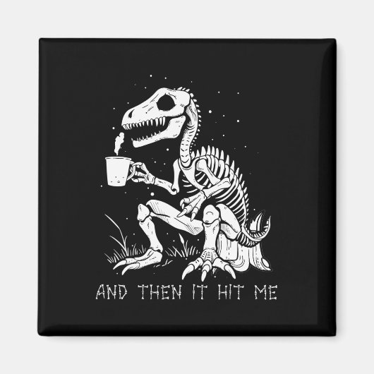 Aimant Fun Skeleton Dinosaure Costume Goth Hommes Femmes  (Devant)