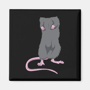 Aimant Fun Souris sans tête Halloween Rat Body Costume fa