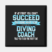 Aimant Fun Srt Coach Meme - Funny Diving Saying  (Devant)
