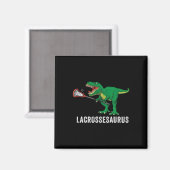 Aimant Fun T Rex Lacrosse Dinosaure Lax Garçons Équipe de (Recto/Verso)
