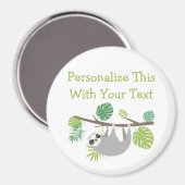 Aimant Fun texte personnalisé, crochet de la fente (Recto/Verso)