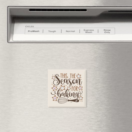 Aimant Fun 'Tis Season for Baking Design (In Situ (Lave-vaisselle))