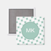 Aimant Fun tissé Carré Mint Green (Recto/Verso)