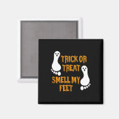Aimant Fun Trick ou Treat odore mes pieds Halloween (Recto/Verso)