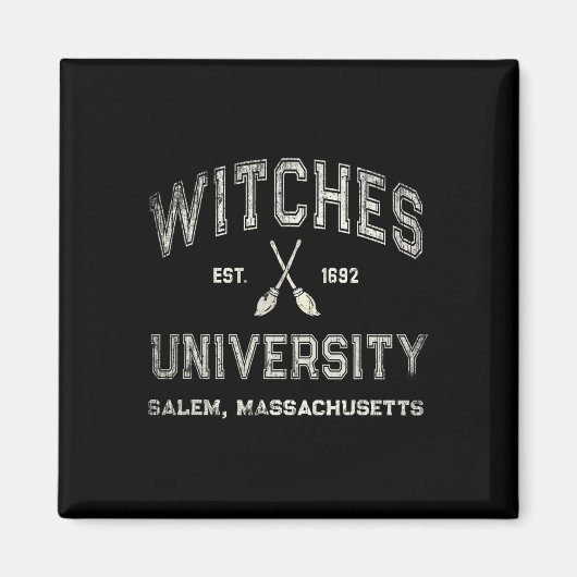 Aimant Fun Wiccan WITCHES UNIVERSITY Salem Massachusetts (Devant)