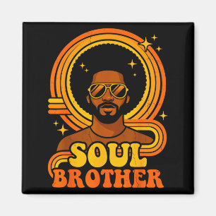 Aimant Funk Afro Soul Rétro Vintage Soul Brother des anné