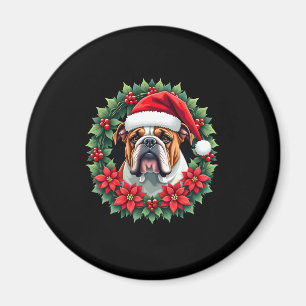 Aimant Funky Christmas English Bulldog Débardeur
