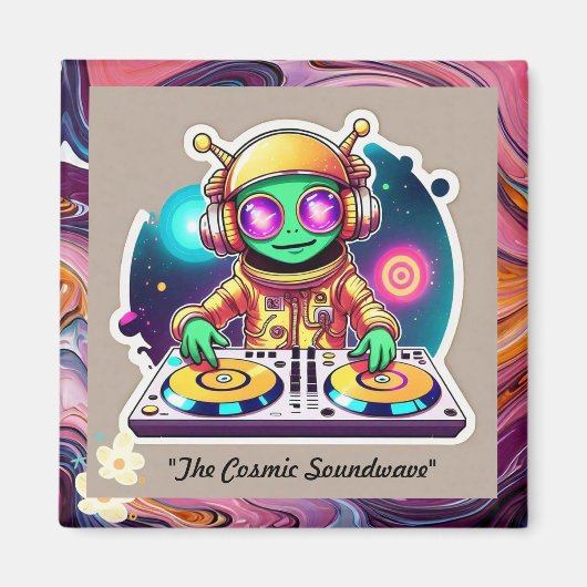 Aimant "Funky Cosmic Connection" (Devant)