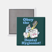 Aimant Funky Dental Hygienist (Recto/Verso)
