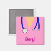 Aimant Funky Médicale Scrubs Whimsical Personnalisé Fridg (Recto/Verso)