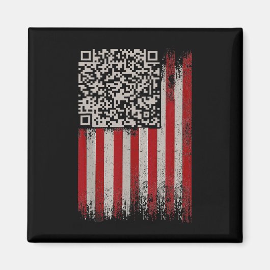 Aimant Funky Qr Trump Dancing Code (Devant)