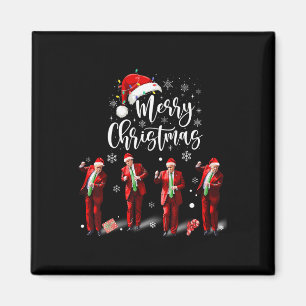 Aimant Funky Trump Dance Santa Claus Joyeux Noël