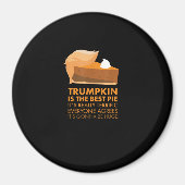 Aimant Funky Tshirt Citrouille Pie Thanksgiving Automne (Devant)
