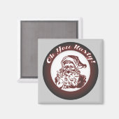 Aimant Funky Vintage Mauvais Père Noël Retro Noël (Recto/Verso)