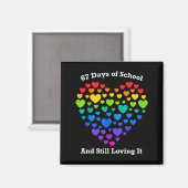 Aimant Funny 100th Day Of School Shirt Teacher Heart Vale (Recto/Verso)