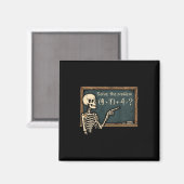 Aimant Funny 67 Meme Brainrot Joke Halloween Skeleton Mat (Recto/Verso)