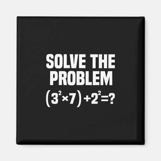 Aimant Funny 67 Meme Math Six Seven Teacher Brainrot Joke (Devant)