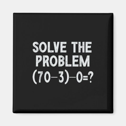 Aimant Funny 67 Meme Pemdas Elementary Math Teacher Brain (Devant)