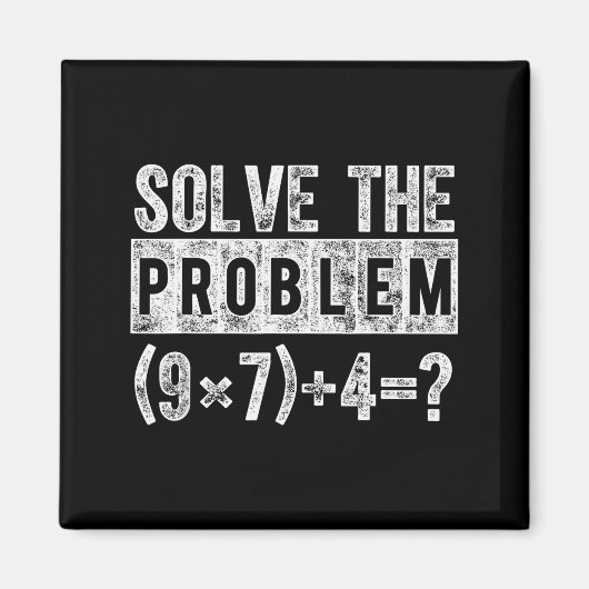 Aimant Funny 67 Meme Pemdas Elementary Math Teacher Brain (Devant)