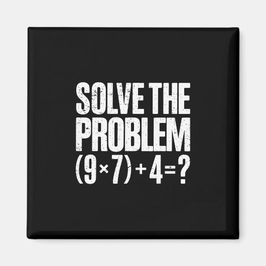 Aimant Funny 67 Meme Pemdas Math Teacher Brainrot Element (Devant)