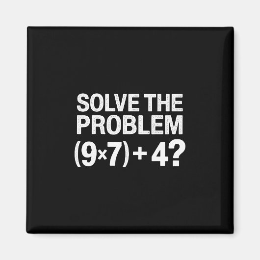 Aimant Funny 67 Meme Pemdas Math Teacher Brainrot Element (Devant)