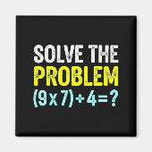 Aimant Funny 67 Meme Six Seven Math Teacher Brain-rot Jok (Devant)