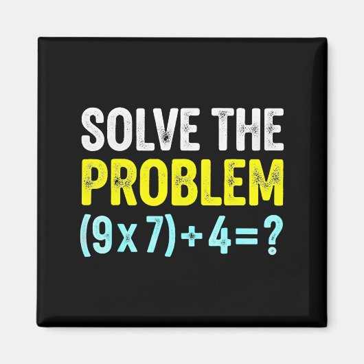 Aimant Funny 67 Meme Six Seven Math Teacher Brain-rot Jok (Devant)