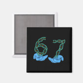 Aimant Funny 67 Number Meme Dna Replication Molecular Sci (Recto/Verso)