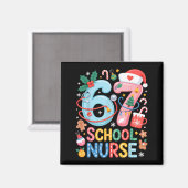 Aimant Funny 67 School Nurse Christmas Xmas Meme Holiday  (Recto/Verso)