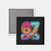 Aimant Funny 67 Six Seven Meme American Football Number # (Recto/Verso)