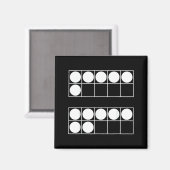 Aimant Funny 6 7 Number Math Teachers Students Six Seven (Recto/Verso)