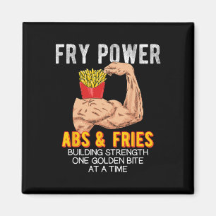 Aimant Funny Abs Exercice Fries Français Muscle Building 