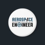 Aimant Funny Aerospace Engineer Humour C'est Rocket Scien<br><div class="desc">ingénierie aérospatiale. Ce n'est pas sorcier. Attendez, oui. Marchandises amusantes pour les ingénieurs geeks et nerd qui aiment l'humour, citations pleines d'esprit et blagues. Conception cool à porter sur votre travail et montrer votre passion dans l'aéronautique, les engins spatiaux et la science des fusées. Grand cadeau pour papa, père, mère,...</div>