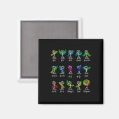 Aimant Funny Algebra Dance Function Math Teacher Geek Gif (Recto/Verso)
