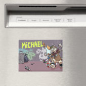 Aimant Funny Alley Cats Ajouter Le Nom Skateboard Graffit (In Situ (Lave-vaisselle))