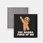 Aimant Funny Angry Gingerbread Man You W Ece Of Me (Recto/Verso)