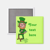 Aimant Funny Angry Lucky Irish Leprechaun (Recto/Verso)
