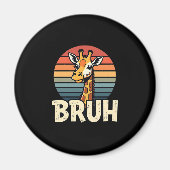 Aimant Funny Animal Giraffe Meme Face Festive Xmas T-Shir (Devant)