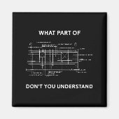 Aimant Funny Architectural Civil Engineering Engineer (Devant)